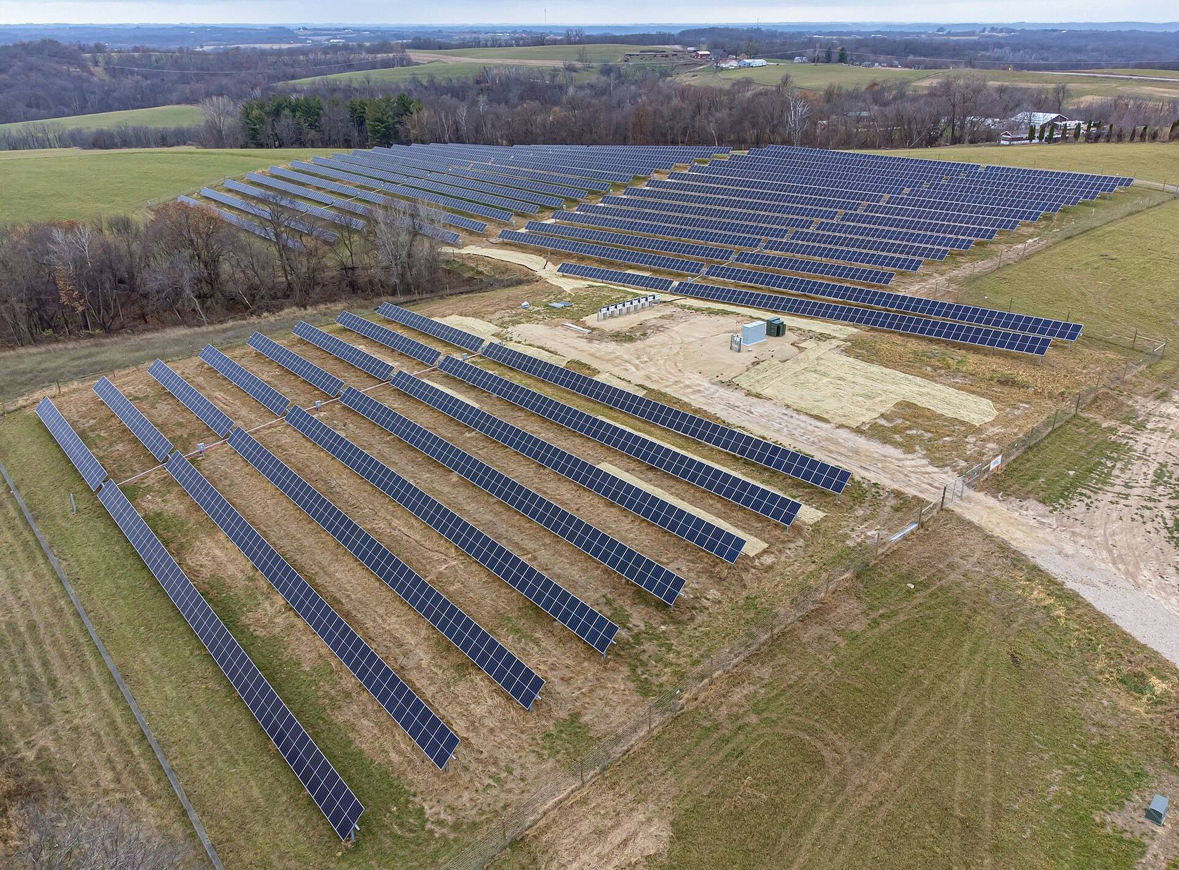Ground-mounted solar for open land